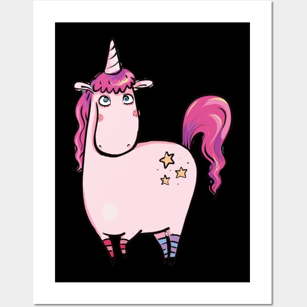 Cute Unicorn Wall Art by holidaystore